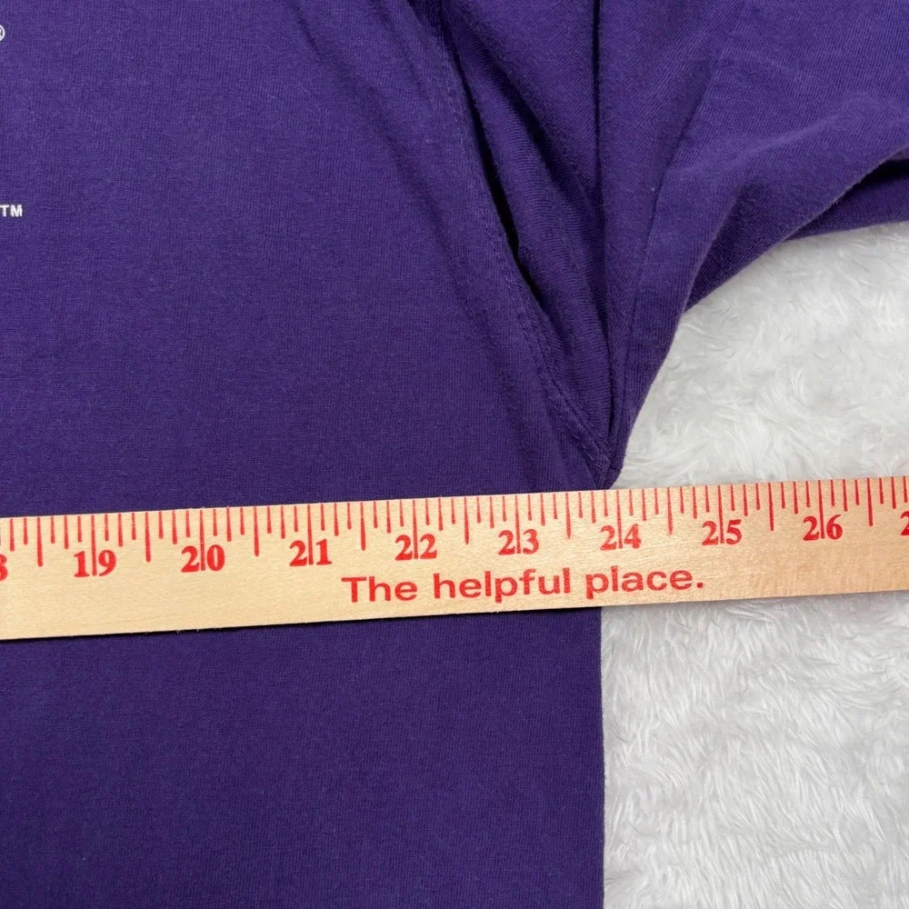 VTG 90s Starter LSU Tigers Long Sleeve T-Shirt Men XL Purple Spellout Fan Alumni